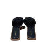 FLAT SLIDE SHOES BLACK 9