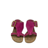 DONALD J PLINER SUEDE WEDGE SANDAL SHOES PINK 9.5M