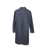 FINLEY STRIPE LONG SLEEVE DESIGNER DRESS NAVY WHITE SMALL