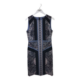 BCBGMAXAZRIA SLEEVELESS DESIGNER DRESS BLACK BLUE 8