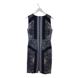BCBGMAXAZRIA SLEEVELESS DESIGNER DRESS BLACK BLUE 8