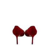 JIMMY CHOO ROMY SUEDE PUMPS LUXE SHOES RED 37