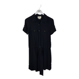 KATE SPADE SILK SHORT SLEEVE DESIGNER ROMPER BLACK 2