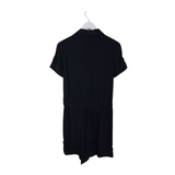KATE SPADE SILK SHORT SLEEVE DESIGNER ROMPER BLACK 2