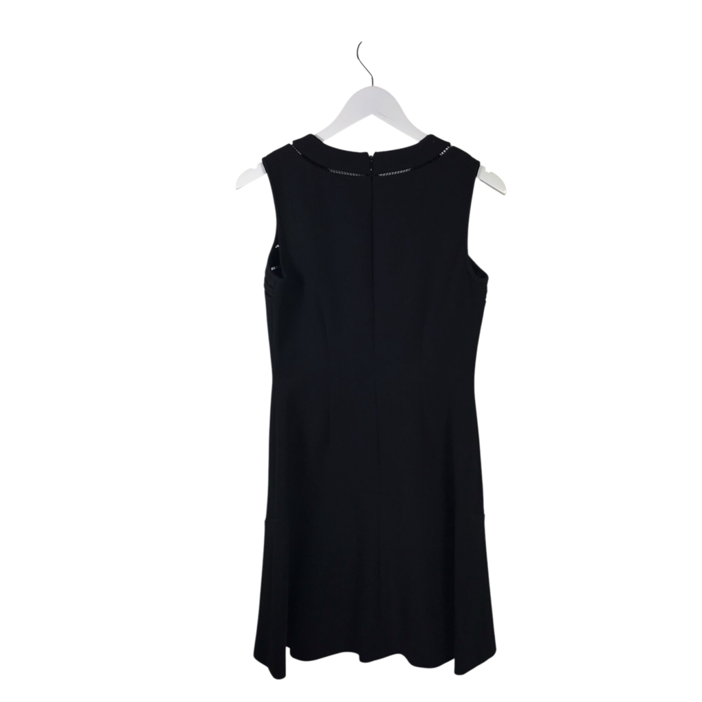 DIANE VON FURSTENBERG SLEEVELESS DESIGNER DRESS BLACK 4