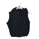 FRANK & EILEEN ZIP HOODIE SLEEVELESS DESIGNER VEST BLACK SMALL