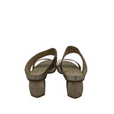 ANTELOPE BLOCK HEEL DOUBLE STRAP SANDAL SHOES METALLIC 11