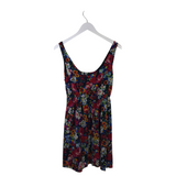ALICE + OLIVIA FLORAL SLEEVELESS DESIGNER DRESS BLACK MULTI 8