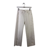 DRIFTWOOD RET$138 EYELET ANKLE JEANS WHITE 24