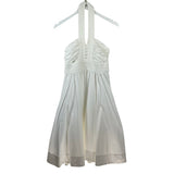 DIANE VON FURSTENBERG HALTER DESIGNER DRESS WHITE 4