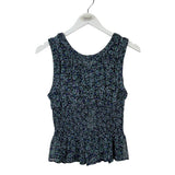 ANTHROPOLOGIE SLEEVELESS TOP NAVY PURPLE SMALL