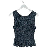 ANTHROPOLOGIE SLEEVELESS TOP NAVY PURPLE SMALL