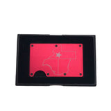 TEXAS FLAG LASER ENGRAVED RFID WALLET MEN ACCESSORIES RED