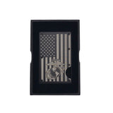 MARINE LASER ENGRAVED RFID WALLET MEN ACCESSORIES GREY