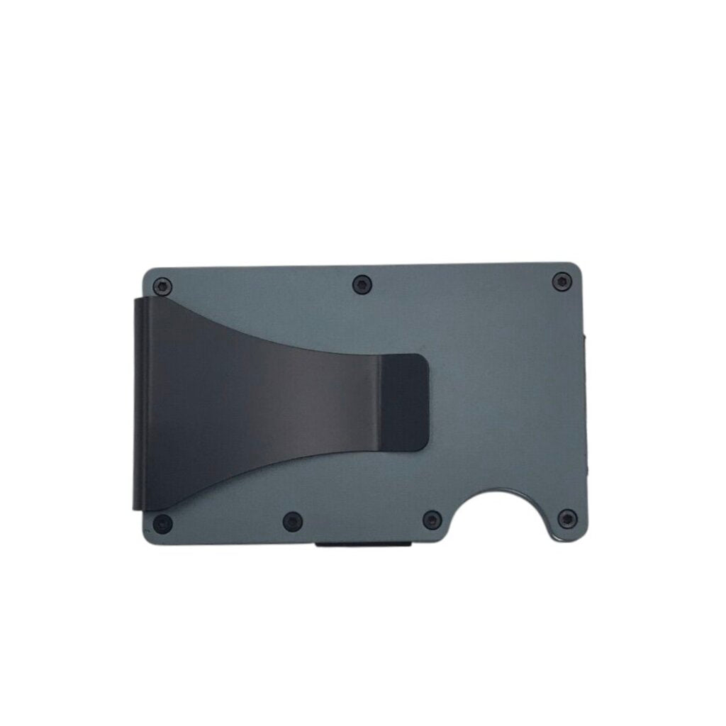 METAL RFID WALLET MEN ACCESSORIES GREY