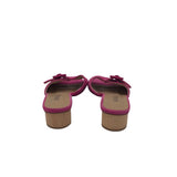 VANELI BLOCK HEEL SLIDE SHOES PINK 7.5M