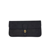 COACH LEATHER CLUTCH HANDBAG BLACK 13”x5”x0