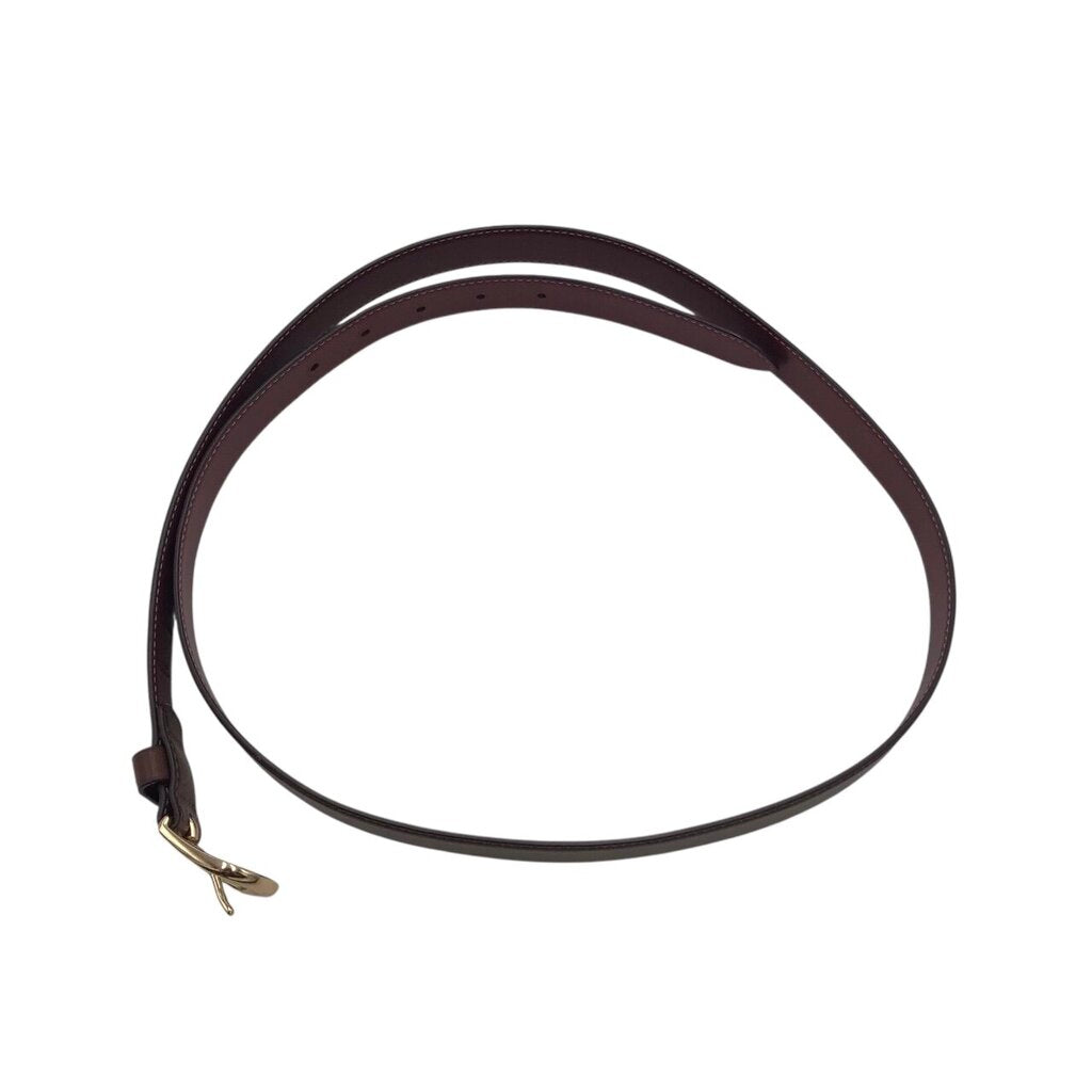COACH LEATHER MEN BELT BROWN BRASS XL