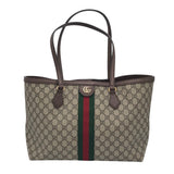 GUCCI OPHIDIA GG TOTE LUXE HANDBAG BEIGE 16.5”x8”x6