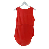 ETCETERA 100% SILK SLEEVELESS DESIGNER TOP CORAL 6