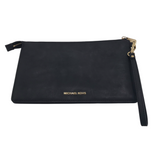 MICHAEL KORS WRISTLET STUDS HANDBAG BLACK GOLD