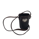 BRIGHTON CROSSBODY CUPHOLDER WOMEN'S ACCESSORIES BLACK BROWN