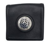 BRIGHTON NWT$175 MED FOLIO WALLET BLACK BROWN
