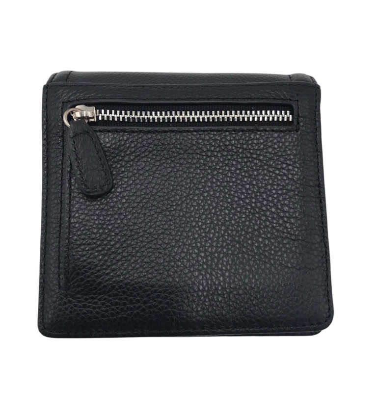BRIGHTON NWT$175 MED FOLIO WALLET BLACK BROWN
