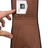BRIGHTON NWT$175 MED FOLIO WALLET BLACK BROWN