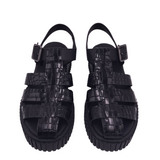 SOREL CHUNKY SANDAL SHOES BLACK 6