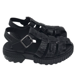 SOREL CHUNKY SANDAL SHOES BLACK 6