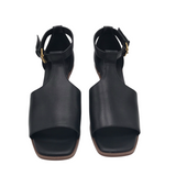 ALEX MARIE HEEL SANDAL SHOES BLACK 5.5M