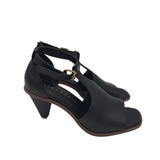 ALEX MARIE HEEL SANDAL SHOES BLACK 5.5M
