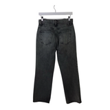 FRAME STUDDED STRAIGHT LEG DESIGNER JEANS GREY 24