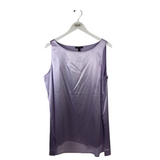 EILEEN FISHER NWT$238 SILK CHARMEUSE DESIGNER TOP LAVENDER LARGE