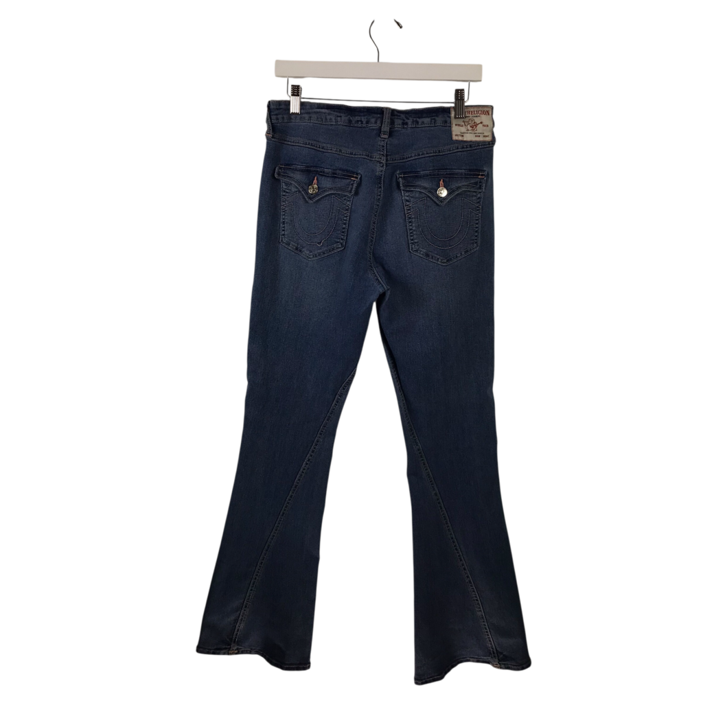 TRUE RELIGION RET$139 FLARE LEG JEANS BLUE 31