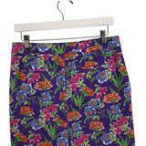RALPH LAUREN GOLF SKORT FLORAL ACTIVEWEAR PURPLE MULTI 4