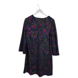 JUDE CONNALLY PRINT 3/4 SLEEVE DRESS OLIVE MULTI XLARGE