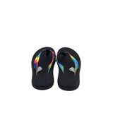 CHACO FLIP-FLOP SHOES BLACK RAINBOW 8