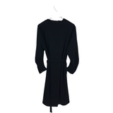 KOBI HALPERIN NWT$458 LONG SLEEVE MIDI DESIGNER DRESS BLACK XLARGE
