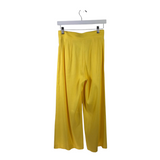 ANTONIO MELANI LINEN BLEND WIDE LEG PANT YELLOW 2