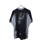 RET$79 SPURS CYCLING JERSEY MEN ACTIVEWEAR BLACK WHITE 2XL