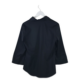 FINLEY 3/4 SLEEVE DESIGNER BLOUSE BLACK MEDIUM