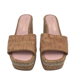KATE SPADE PLATFORM SANDAL CORK DESIGNER SHOES TAN 8B