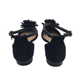 KELLY & KATIE POINT-TOE SANDAL SHOES BLACK 7.5