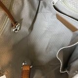 BRIGHTON RET$500 LEATHER TOTE HANDBAG CREAM BROWN