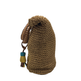 BRIGHTON WOVEN CROSSBODY HANDBAG CREAM BLACK