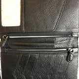 BRIGHTON FLORAL LARGE BIFOLD WALLET WHITE BLACK
