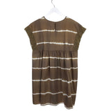 COREY LYNN CALTER RET$158 TIE DYE CROCHET TRIM CAP SLEEVE DRESS OLIVE WHITE XSMALL