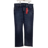 LEVI'S NWT$60 STRAIGHT LEG MEN JEANS BLUE YELLOW 34X32